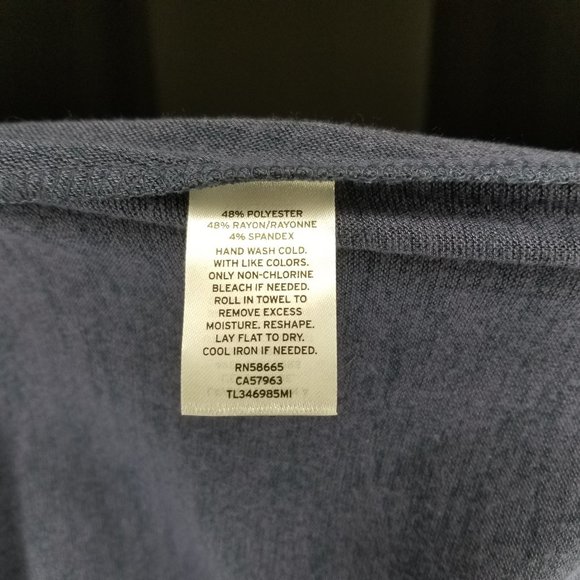 Leith Navy, Ruched, Midi Dress - Picture 11 of 11